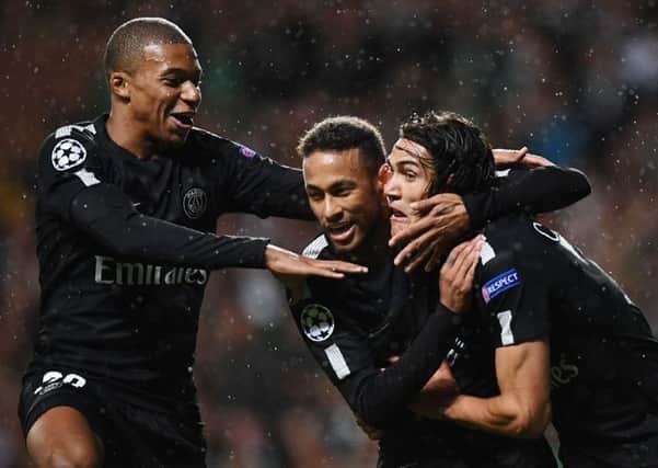 Kylian Mbappe, Neymar and Edinson Cavani form a formidable forward line for Paris Saint-Germain. Franck Fife/AFP/Getty Images