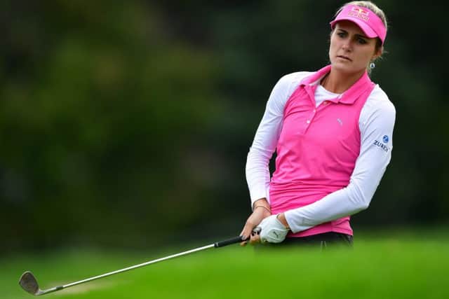 Lexi Thompson plays the pro-am prior to the start of the Evian Championship in Evian-les-Bains, France.  Picture: Stuart Franklin/Getty Images