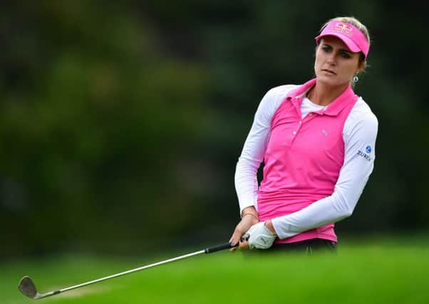 Lexi Thompson plays the pro-am prior to the start of the Evian Championship in Evian-les-Bains, France.  Picture: Stuart Franklin/Getty Images