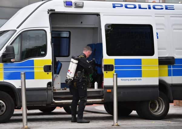 Emergency services are searching for a man in a car that is thought to have gone into water. Picture: Jeff J Mitchell/Getty Images