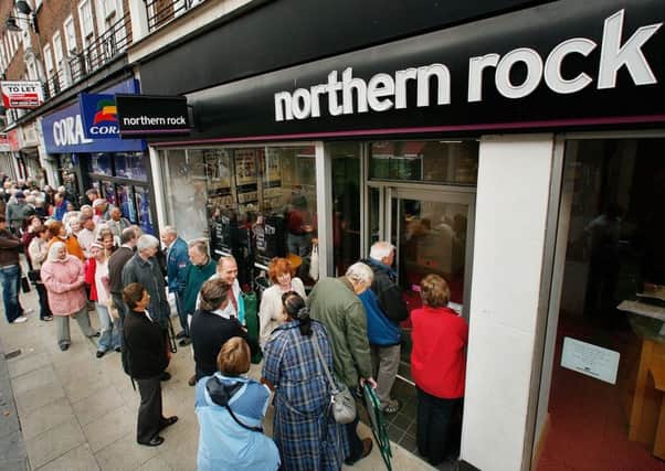 Ten years on from the run on Northern Rock, Martin Flanagan says 'time has not lent the crisis softer hues'. Picture: Peter Macdiarmid/Getty Images