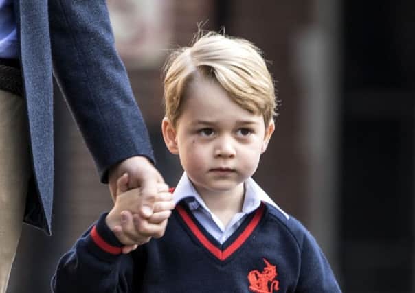 File photo dated 07/09/17 of Prince George arriving at Thomas's Battersea in London. Prince George is expected to return to school as normal after a woman was arrested on suspicion of trying to break in. PRESS ASSOCIATION Photo. Issue date: Thursday September 14, 2017. Security is being reviewed following Tuesday's suspected burglary at Thomas's Battersea, a fee-paying school in south London. See PA story POLICE Battersea. Photo credit should read: Richard Pohle/The Times/PA Wire