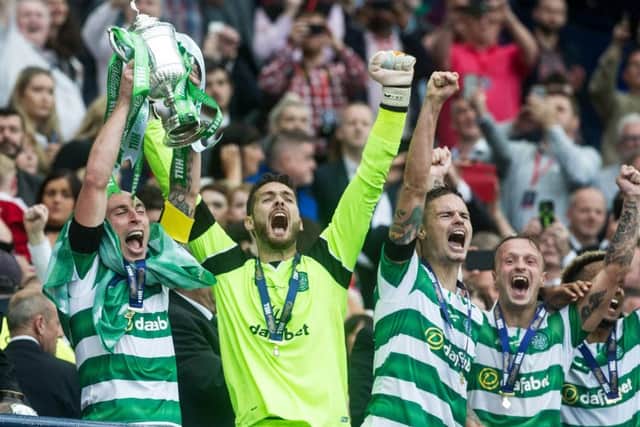 Celtic triumphed over Aberdeen to win the William Hill Scottish Cup final this year. Picture: John Devlin