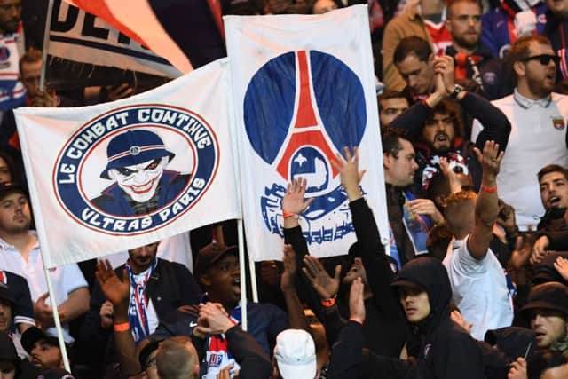 PSG ultras were full of praise for Celtic Park. Picture: PAUL ELLIS/AFP/Getty Images