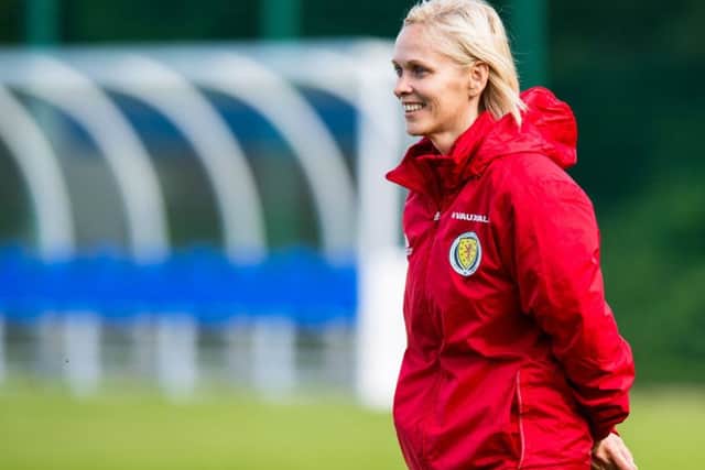 Shelley Kerr made a winning start to her reign as head coach to the Scotland Women team. Picture: SNS.