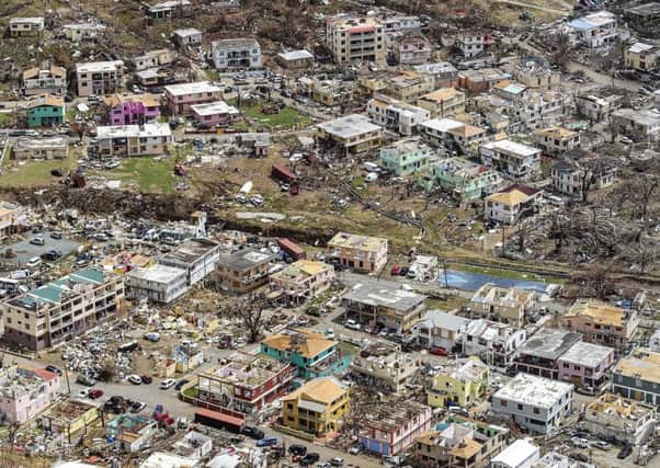 Devastation on the British Virgin Islands after Hurricane Irma. Picture: PA