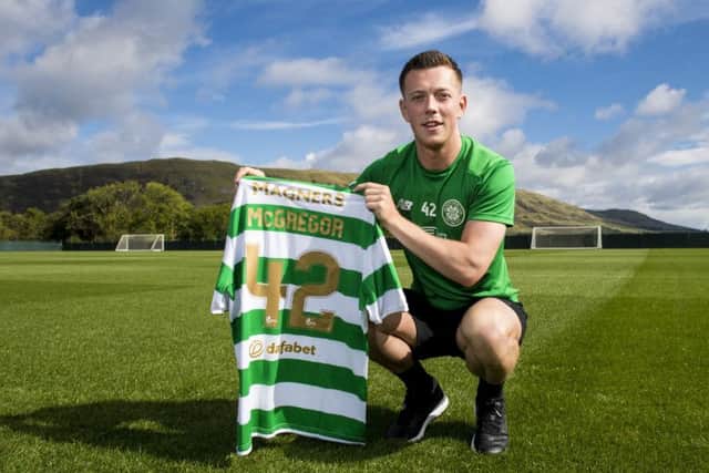Callum McGregor hopes to wear his Celtic jersey many more times after signing his four-year deal. Picture: SNS.