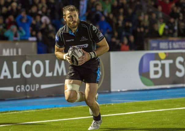 Winger Tommy Seymour starts for Glasgow in Cardiff this evening. Picture: SNS