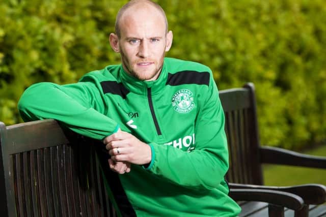 Hibernian captain David Gray at the club's East Mains training ground. Picture: Paul Devlin/SNS