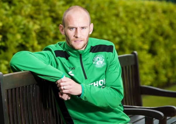 Hibernian captain David Gray at the club's East Mains training ground. Picture: Paul Devlin/SNS