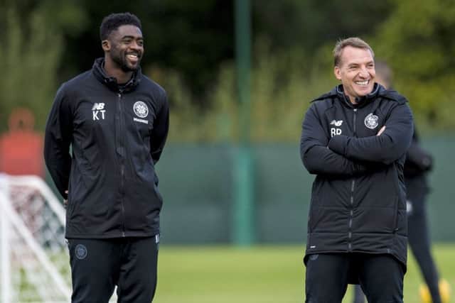 Brendan Rodgers with Kolo Toure. Picture: SNS