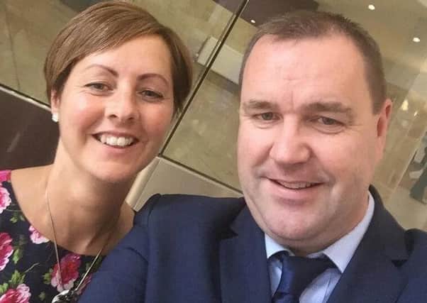 Neil Findlay with his wife Fiona.