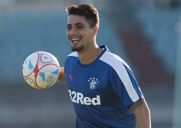 Fabio Cardoso is not fazed by the prospect of his first-ever derby being the Old Firm clash with Celtic at Ibrox next Saturday.
Photograph: Craig Foy/SNS