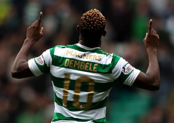 Celtic striker Moussa Dembele has only recently returned from a hamstring injury. Picture: PA