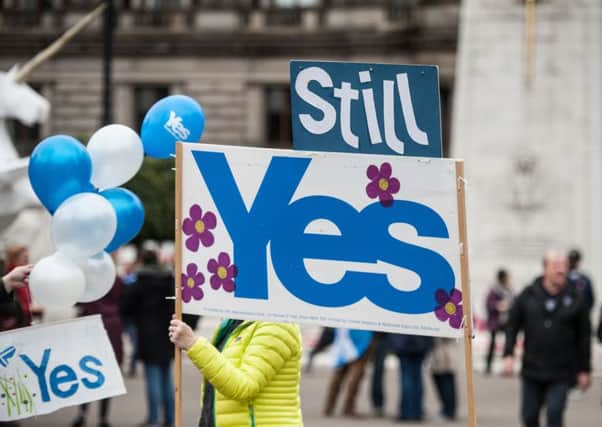 Hundreds filled the streets of Glasgow for a pro-Scottish independance march