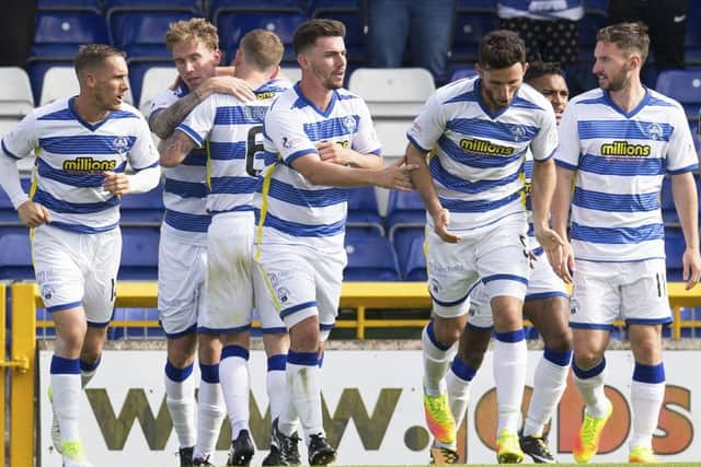 Greenock Morton moved to third after defeating Queen of the South. Picture: SNS/Bruce White