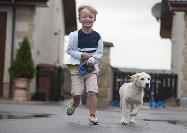 Little Mason Hale, six, from Buckie, Moray, is allergic to almost everything and has suffered thousands of allergic reactions in his short life. Picture: 
Michael Traill