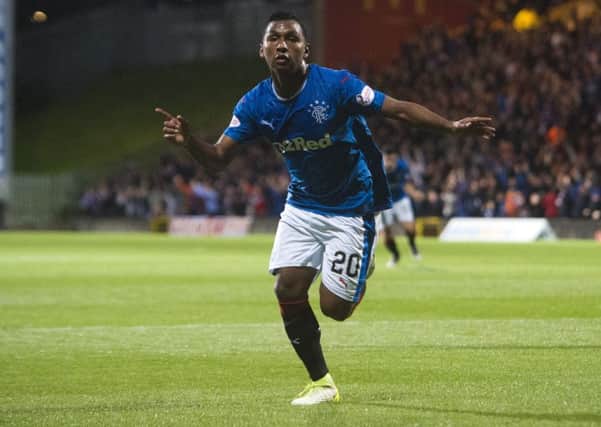 Alfredo Morelos scored again for Rangers against Partick Thistle. Picture: SNS Group