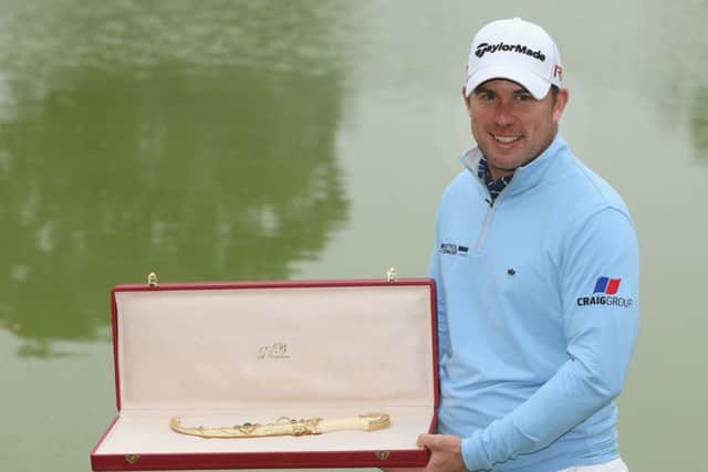 Richie Ramsay shows off the Hassan Trophy after winning the event in Morocco  but that was back in March 2015.