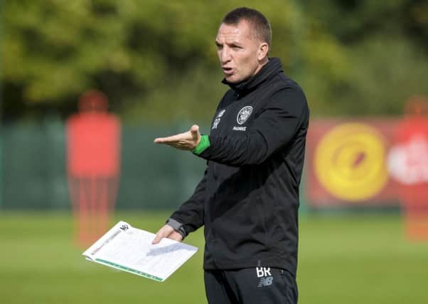 Celtic manager Brendan Rodgers will see his side take on Anderlecht next week. Picture: SNS