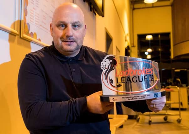 Gary Bollan has been sacked following a poor start to Forfar Athletic's season in League One. Picture: SNS