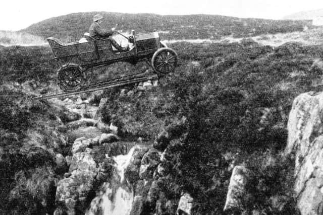 A portable bridge was used in some places to get Alexander to the top. PIC: TSPL.