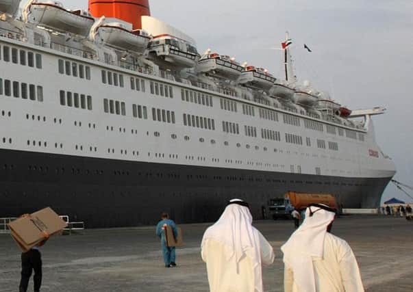A queen awaiting her fate: The QE2 is languising in dock in Dubai, with no sign of any decision on what, or where, her future will be. Picture: Getty Images