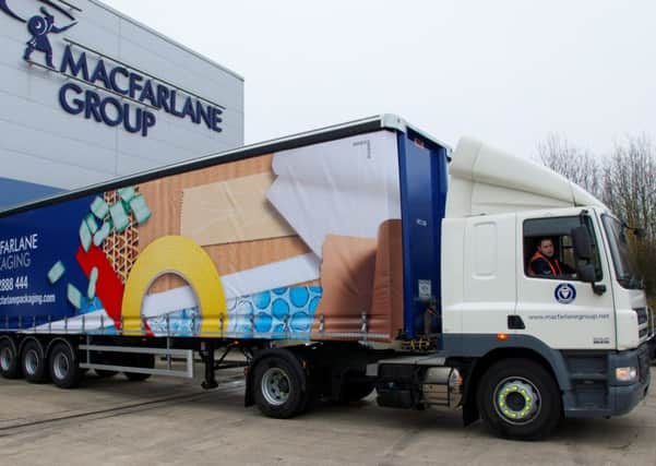 Glasgow-based Macfarlane is making its biggest ever takeover with the purchase of Greenwood Stock Boxes. Picture: Contributed