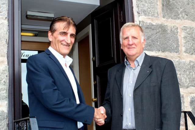 Tems International MD Bill Walkingshaw, left, with international business development manager Colin Bruce. Picture: Contributed