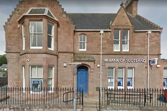 The Bank of Scotland in Fortrose has closed its doors for the final time. Picture: Google