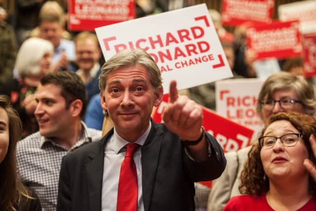 MSP Richard Leonard launched his Scottish Labour leadership campaign in Glasgow on Saturday. Picture: John Devlin/TSPL