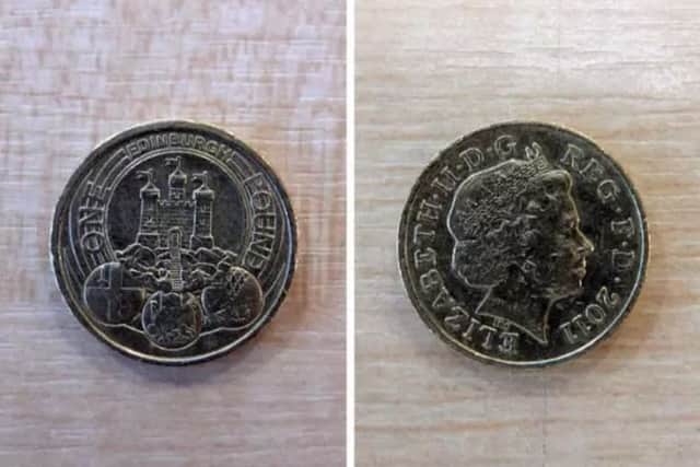 The Edinburgh pound coin is the rarest in circulation according to Change Checker. Picture: Johnston Press