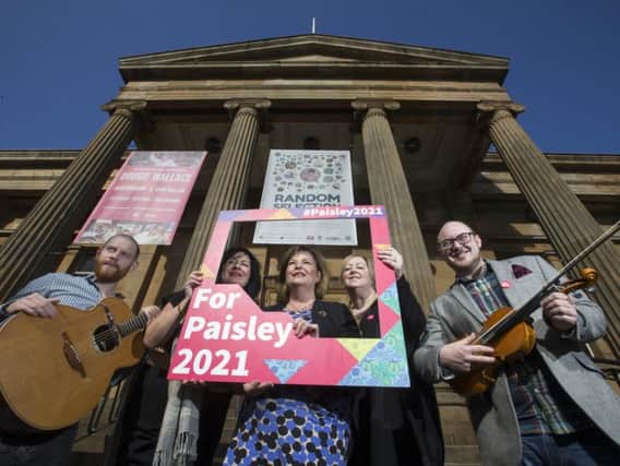 Fiona Hyslop was in Paisley today to announce the backing for its UK City of Culture bid.