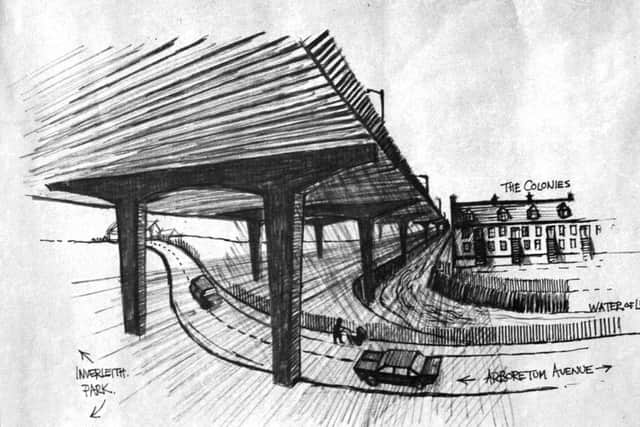 The inner ring road at Stockbridge Colonies and Water of Leith. Picture: Contributed