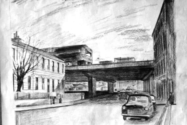 An artist's impression of the inner ring road where it would cross Howard Place. Picture: Contributed