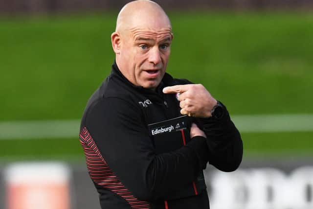 Edinburgh head coach Richard Cockerill is taking a realistic view of Saturday's testing clash with Scarlets. Picture: SNS
