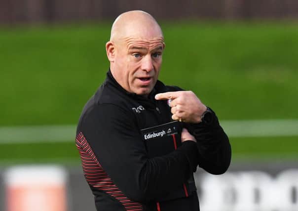 Edinburgh head coach Richard Cockerill is taking a realistic view of Saturday's testing clash with Scarlets. Picture: SNS