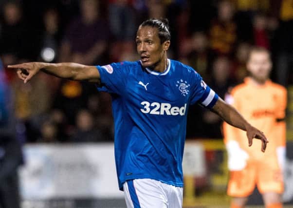 Bruno Alves was taken off with a calf problem. Picture: SNS