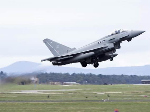Typhoon aircraft were scrambled. Picture: Ministry of Defence