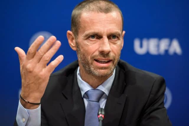 Uefa president Aleksander Ceferin. Picture: Fabrice Coffrini/AFP/Getty Images