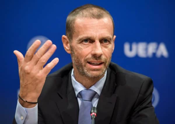 Uefa president Aleksander Ceferin. Picture: Fabrice Coffrini/AFP/Getty Images