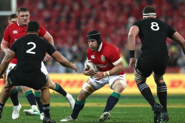 Sean O'Brien in action for the British and Irish Lions against New Zealand. Picture: Getty Images