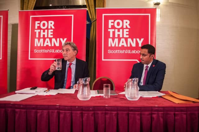 Richard Leonard and Anas Sarwar at the Scottish Labour hustings in Glasgow. Picture: John Devlin/TSPL