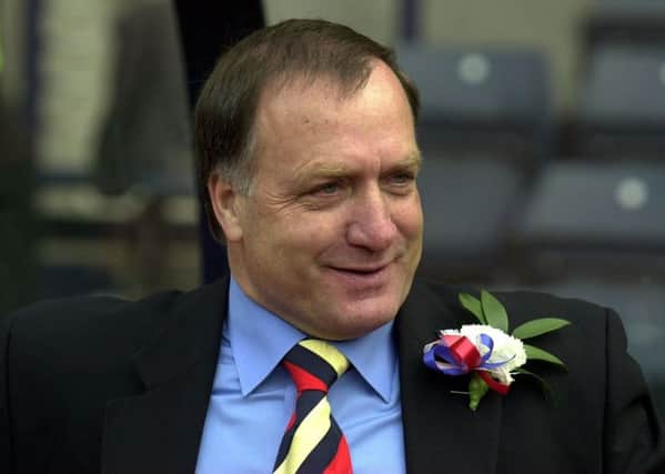 Dick Advocaat in charge of Rangers during the 2000 Scottish Cup final. Picture: Stephen Mansfield