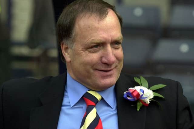 Dick Advocaat in charge of Rangers during the 2000 Scottish Cup final. Picture: Stephen Mansfield