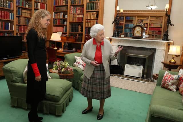 Canadian Governor General Designate Julie Payette meets Queen Elizabeth II during a private audience at Balmoral Castle, Scotland. PIC: Andrew Milligan/PA Wire.