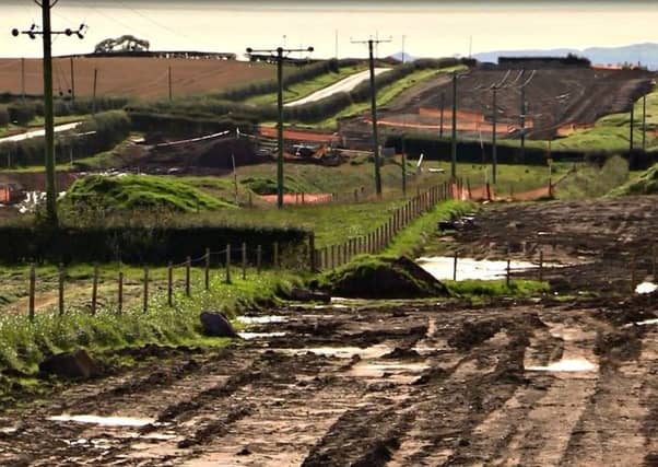 The field near Kilmarnock where man settled some 6,000 years ago. PIC: Scottish Water.