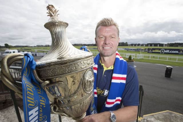 Former Rangers defender Arthur Numan helped make the draw for the Ayr Gold Cup. Picture: Steve Welsh