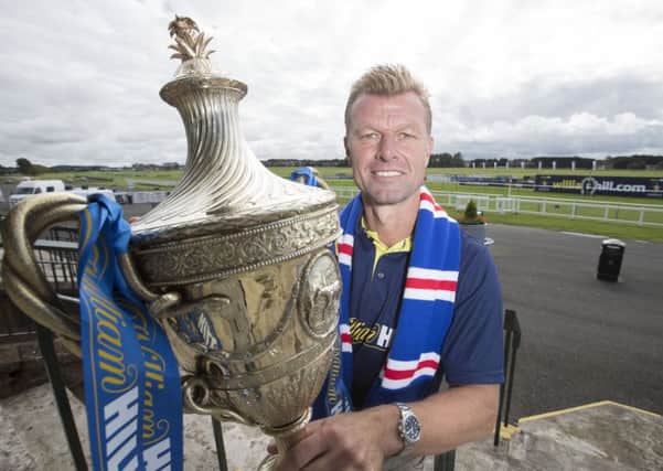 Former Rangers defender Arthur Numan helped make the draw for the Ayr Gold Cup. Picture: Steve Welsh