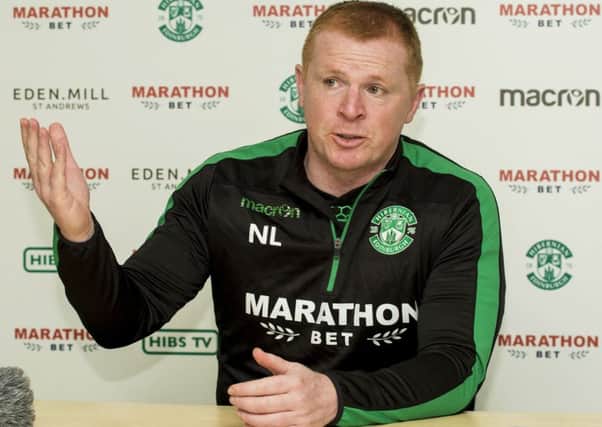 Hibs head coach Neil Lennon wants to see his players shouting at each other more often. Picture: SNS.